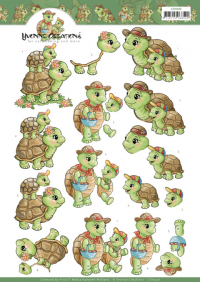 Billede: skildpadder med unger, yvonne design