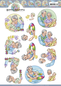 Billede: bedsteforældre/oldeforældre med barnebarn/oldebarn, yvonne design