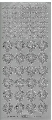 Billede: sølvringe, 25 og 50, stickers, førpris kr. 7,- nupris